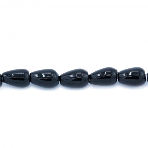 Onyx, goutte, 4x6mm x 40cm