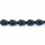 Onyx black, drop, 13x18mm x 40cm