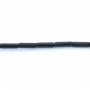 Onyx black, tube 4x13mm x 40cm