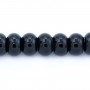 Onyx noir, rondelle, 4x6mm x 40cm