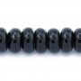 Onyx noir, rondelle 2x4mm x 40cm