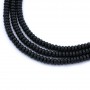 Onyx black, round 2x4mm x 40cm