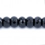 Agate Noire Rondelle Facette