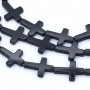 Onyx black, cross, 18x25mm x 40cm
