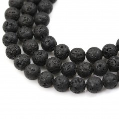 Pierre la lave round 8mm x 40 cm 