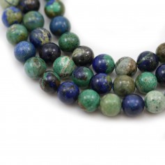 Azurite malachite round 8mm x 40cm