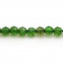 Tsavorite ronde facette 2mm x 40cm
