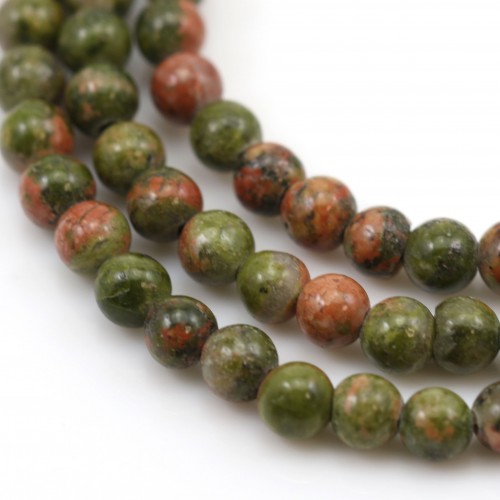 Unakite jasper round 4mm x 40cm