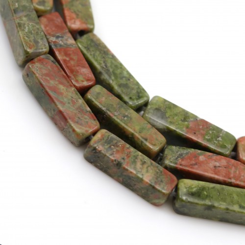 Jaspe ukanite, en forme de rectangle 4x13mm x 40cm