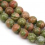 Jaspe unakite ronde 8mm x 40cm