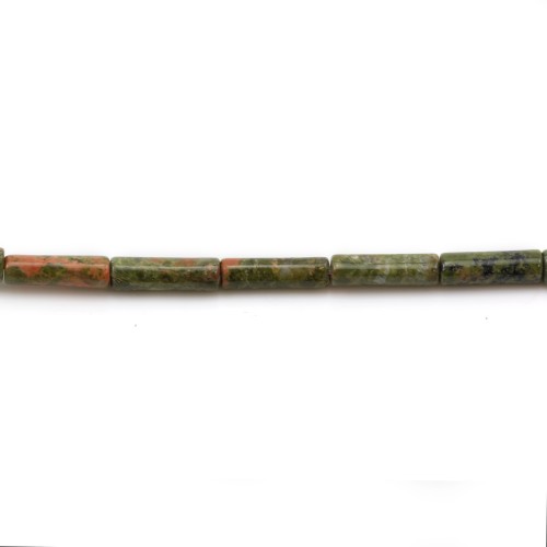 Jaspe unakite ronde 14mm x 40cm