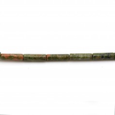 Jaspe unakite ronde 14mm x 40cm