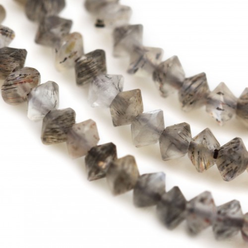 Moonstone, faceted abacus roundel, 2x3mm x 39cm