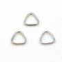 Anneaux fermés triangulaires en argent 925 6.5x0.8mm x 10pcs