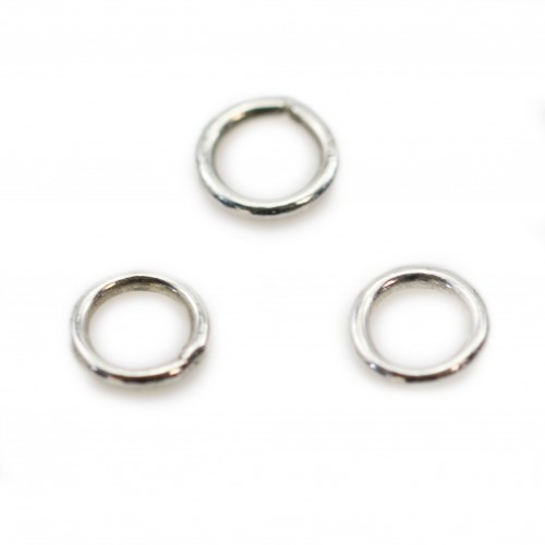 925 silver closed rings 4x0.6mm x 20pcs