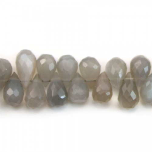 Iolite goutte facette 3.5x5mm-4x7mm x 20cm