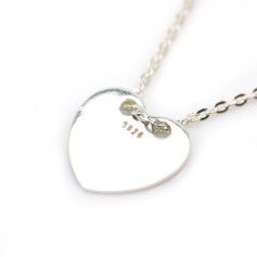 Argent 925 Breloque médaille à graver 1 côté 10mm x 2pcs