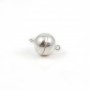 Fermoir aimanté rond en argent 925 12mm x 1pc