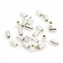 Tubes à écraser en argent 925 2.6x1.5mm x 30pcs