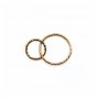 Anneaux "toi et moi" fermés en gold filled 14 carats 10mm et 15mm x 1pc