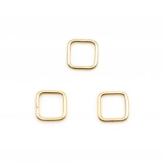 Anneaux carré en gold filled 14 carats 0.76x4mm x 2pcs