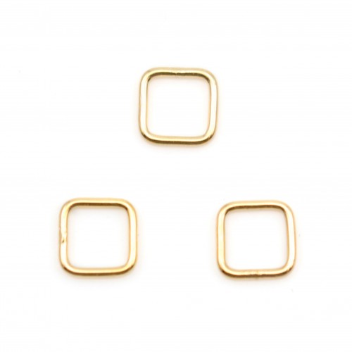 Anneaux carré en gold filled 14 carats 0.81x8mm x 2pcs