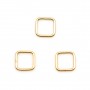 Anneaux carré en gold filled 14 carats 0.81x8mm x 2pcs