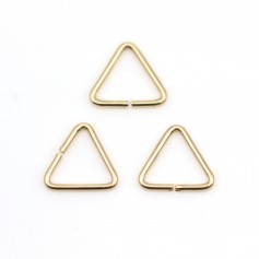 Anneaux ouvert triangle en gold filled 14 carats 0.76x7.6mm x 4pcs