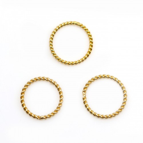 14k gold filled twisted jump ring 0.76x6mm x 4pcs