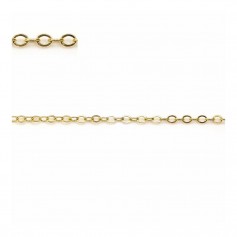 Chaine lissage Gold Filled 14 carats 2.1x1.6mmX 50cm