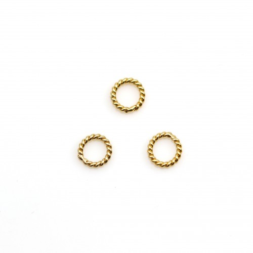 14k gold filled twisted jump ring 0.76x6mm x 4pcs