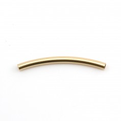 Tube incurcé 20x1.5mm Gold Filled 14 carats x 2 st