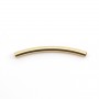 Tube incurcé 20x1.5mm Gold Filled 14 carats x 2 st