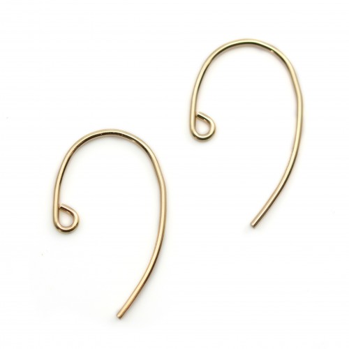 Crochets d'oreilles en gold filled 14 carats 0.8x20mm x 2pcs