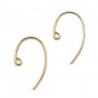 Crochets d'oreilles en gold filled 14 carats 0.8x20mm x 2pcs