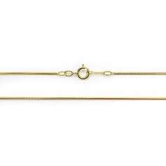 Chaine Gold Filled  SERPENTINE 45cmX1.0mm x 1pc