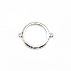 Intercalaire support rond à coller, argent 925, 12mm x 1pc