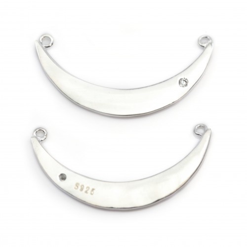 925 silver rings, heart, 12.5x18mm  x 1pc