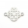 Intercalaire tréfle argent 925, 12x17mm x 1pcs