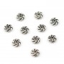 Perle intercalaires en argent 925 en forme de fleur 4.80mm x5pcs