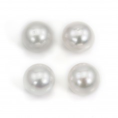 South Sea Pearl, white, round, 10-10.5mm, AA+ x 1pc