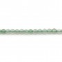 Aventurine verte, de forme ronde facetté, de taille 2mm x 40cm