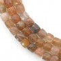 Multicolored tourmaline, in round and flat faceted shape, 4mm x 40cm