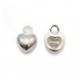 Breloque coeur en argent 925 4x6mm x 2pcs