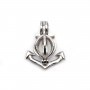Pendentif ancre en argent 925 rhodié 23x27mm x 1pc