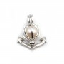 Pendentif ancre en argent 925 rhodié 23x27mm x 1pc