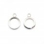 Pendentif support  pour cabochon ronde, argent 925, 12mm x 1pc