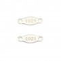 Tag "silver" en argent 925 3x8mm x 10pcs