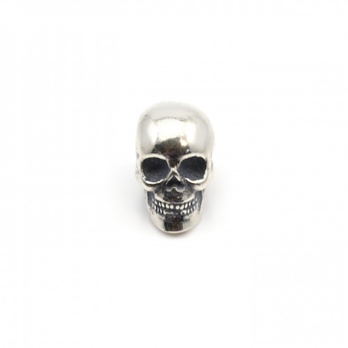Tête de mort argent 925 7x14mm x 1pc