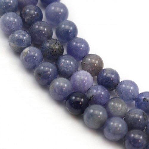 Tanzanite ronde 6-6.5mm x 39cm
